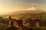 Mount Etna from Taormina - Thomas Cole Oil Painting