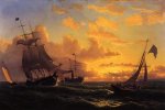 Fresh Breeze of Sandy Hook - William Bradford Oil Painting