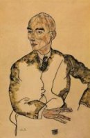 Portrait of Dr. Viktor Ritter von Bauer - Egon Schiele Oil Painting