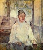 Portrait of Comtesse Adele-Zoe de Toulouse-Lautrec (The Artist Mother) - Oil Painting Reproduction On Canvas