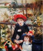 Two Sisters (On the Terrace), 1881 by Pierre Auguste Renoir.