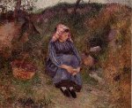 Seated Peasant Woman II - Oil Painting Reproduction On Canvas
