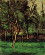 The Orchard - Paul Cezanne Oil Painting
