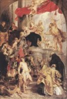 Bethrotal of St Catherine (sketch) - Peter Paul Rubens oil painting