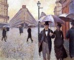 Paris Street: A Rainy Day (study) - Gustave Caillebotte oil painting