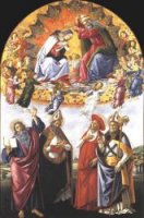 Coronation of the Virgin (San Marco Altarpiece) - Sandro Botticelli oil painting