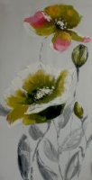 Decorative flower painting