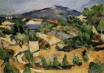 Mountains in Provence (near L'Estaque) - Paul Cezanne Oil Painting