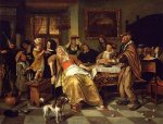 Twelfth Night - Jan Steen oil painting