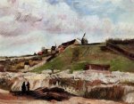 Montmartre: the Quarry and Windmills II - Vincent Van Gogh Oil Painting