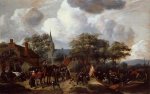 Village Festival with the Ship of Saint Rijn Uijt - Jan Steen Oil Painting