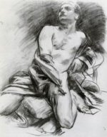 Kneeling Model - John Singer Sargent Oil Painting