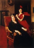 Mrs. Edward Burckhardt and her Daughter Louise - Oil Painting Reproduction On Canvas