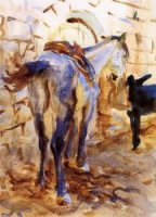 Saddle Horse, Palestine - John Singer Sargent Oil Painting