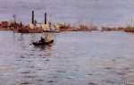 The East River - William Merritt Chase Oil Painting