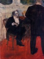 The Violinist Dancia - Henri De Toulouse-Lautrec Oil Painting