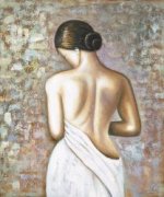 Soft Figure (Sienna Background) - Oil Painting Reproduction On Canvas