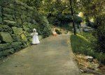 In the Park-a By-Path - William Merritt Chase Oil Painting