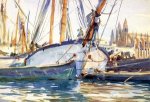 Shipping, Majorca - John Singer Sargent Oil Painting