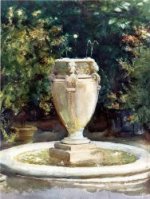Vase Fountain, Pocantico - John Singer Sargent Oil Painting