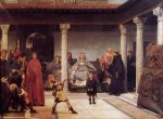 The Education of the Children of Clovis II - Sir Lawrence Alma-Tadema Oil Painting