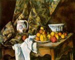 Still Life with Flower Holder - Paul Cezanne Oil Painting