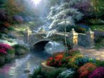 Bridge of Hope - Thomas Kinkade Oil Painting