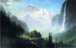 Staubbach Falls, Near Lauterbrunnen, Switzerland - Albert Bierstadt Oil Painting