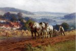 Plowing the Field -Frederick Arthur Bridgeman Oil Painting