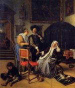 The Doctor's Visit - Jan Steen oil painting