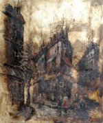 Impressionism Landscape #421 - Classical Building street scene