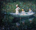 The Boat at Giverny - Oil Painting Reproduction On Canvas