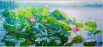 Lotus flower- Oil Painting Reproduction On Canvas