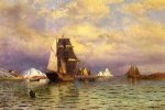 Looking out of Battle Harbor - William Bradford Oil Painting