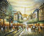 Buggy Ride Through Paris - Oil Painting Reproduction On Canvas