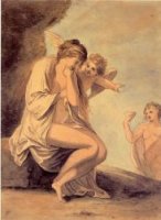 Three Classical Figures - Thomas Sully Oil Painting
