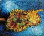 Two Sunflowers II - Vincent Van Gogh Oil Painting