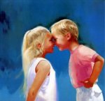 Nose To Nose - Donald Zolan Oil Painting