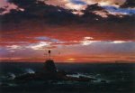 Beacon, off Mount Desert Island - Frederic Edwin Church Oil Painting