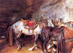 Arab Stable - John Singer Sargent Oil Painting