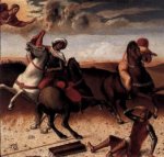 Pesaro Altarpiece (predella) I - Giovanni Bellini Oil Painting