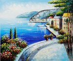 Water Way Villas - Oil Painting Reproduction On Canvas