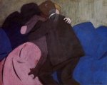The Kiss - Felix Vallotton Oil Painting