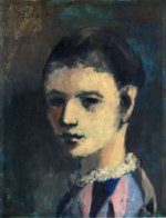 Harlequin's Head - Pablo Picasso Oil Painting