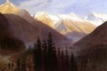 Sunrise at Glacier Station - Albert Bierstadt Oil Painting