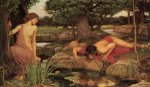 Echo and Narcissus - Oil Painting Reproduction On Canvas