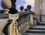 The Steps of the Church of S. S. Domenico e Siste in Rome - John Singer Sargent Oil Painting