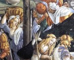 The Trials and Calling of Moses (detail 6) (Cappella Sistina, Vatican) - Sandro Botticelli oil painting
