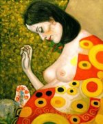 Hope II - Gustav Klimt Oil Painting