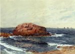 Rocks near the Coast - Alfred Thompson Bricher Oil Painting